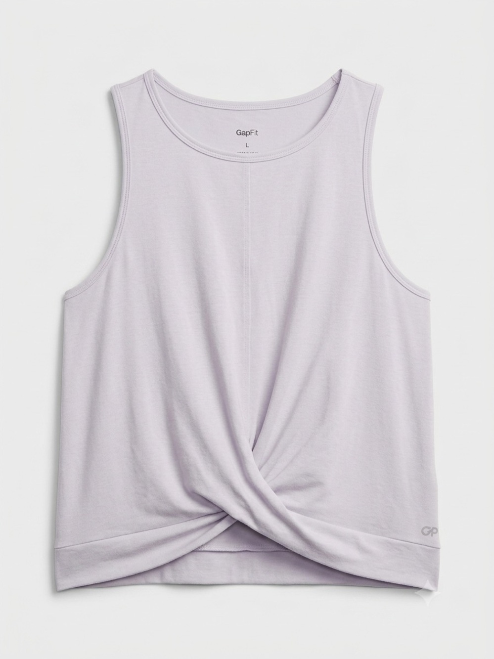 GapFit Twist Front Tank Top White Sleeveless Performance Large